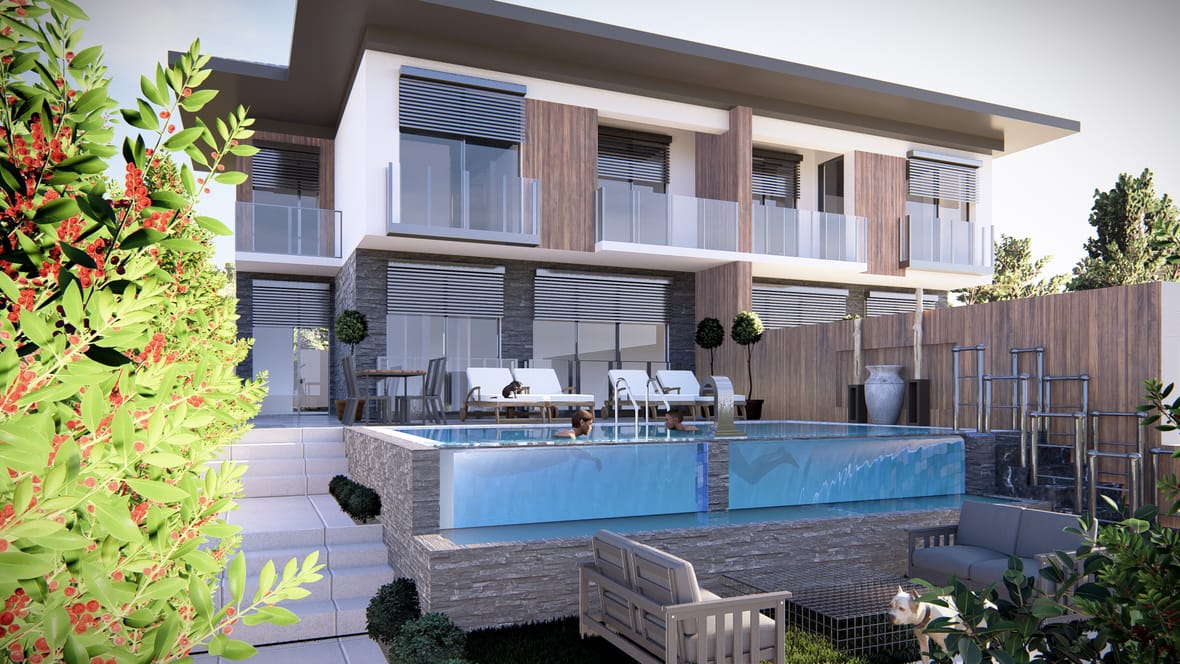 Villa cephe tasarımı görselleştirmesi