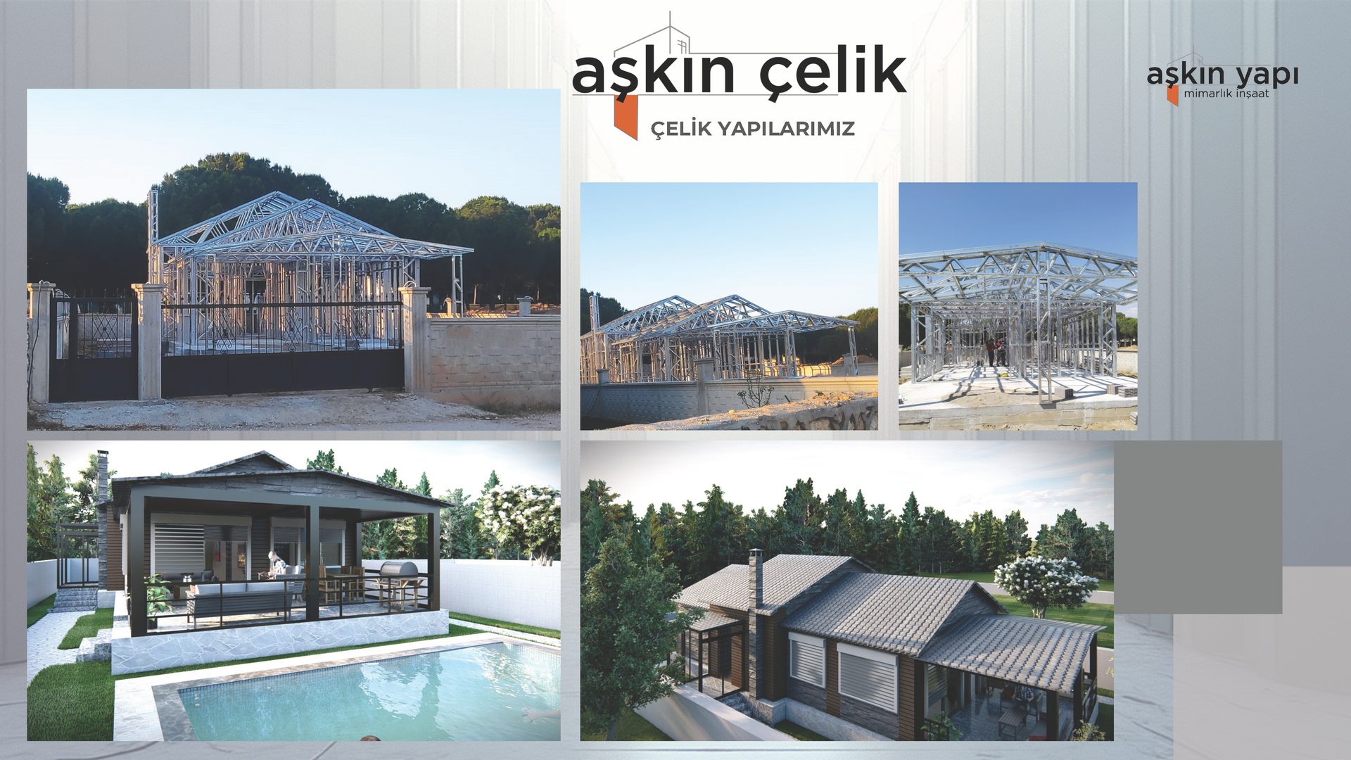 Çelik Pergola Havuz